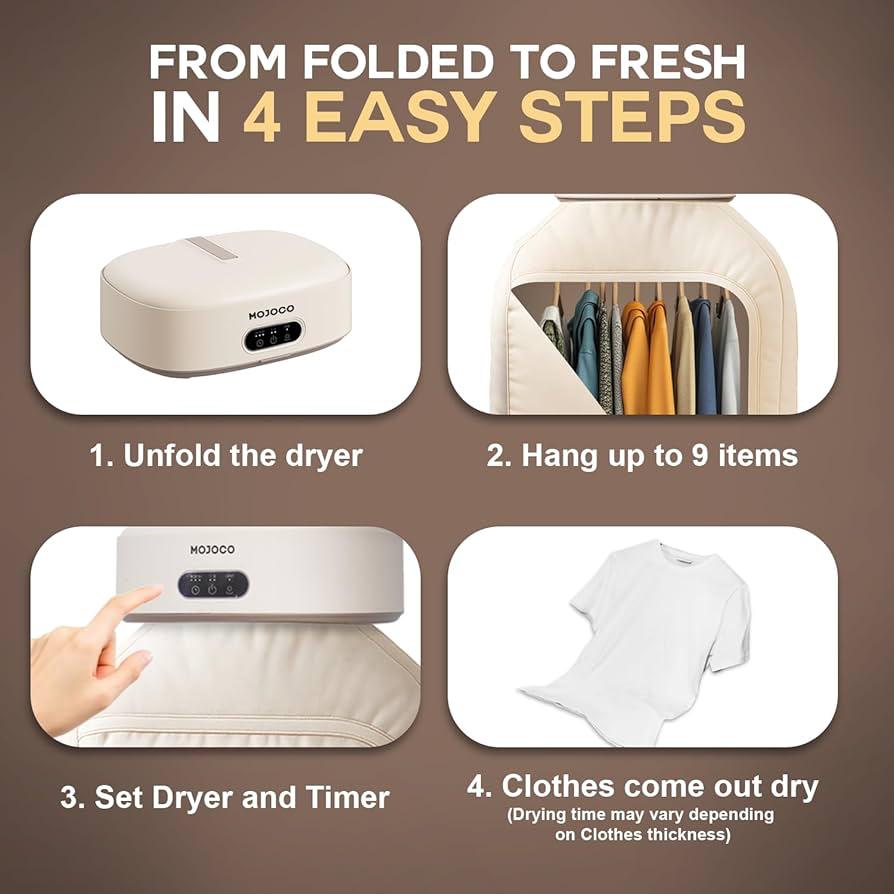 MOJOCO PORTABLE CLOTHES DRYER